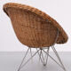Wicker chair Design Teun Velthuizen for Urotan 1950s Holland