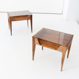Suite of 2 vintage by F.lli Strada bedside tables
