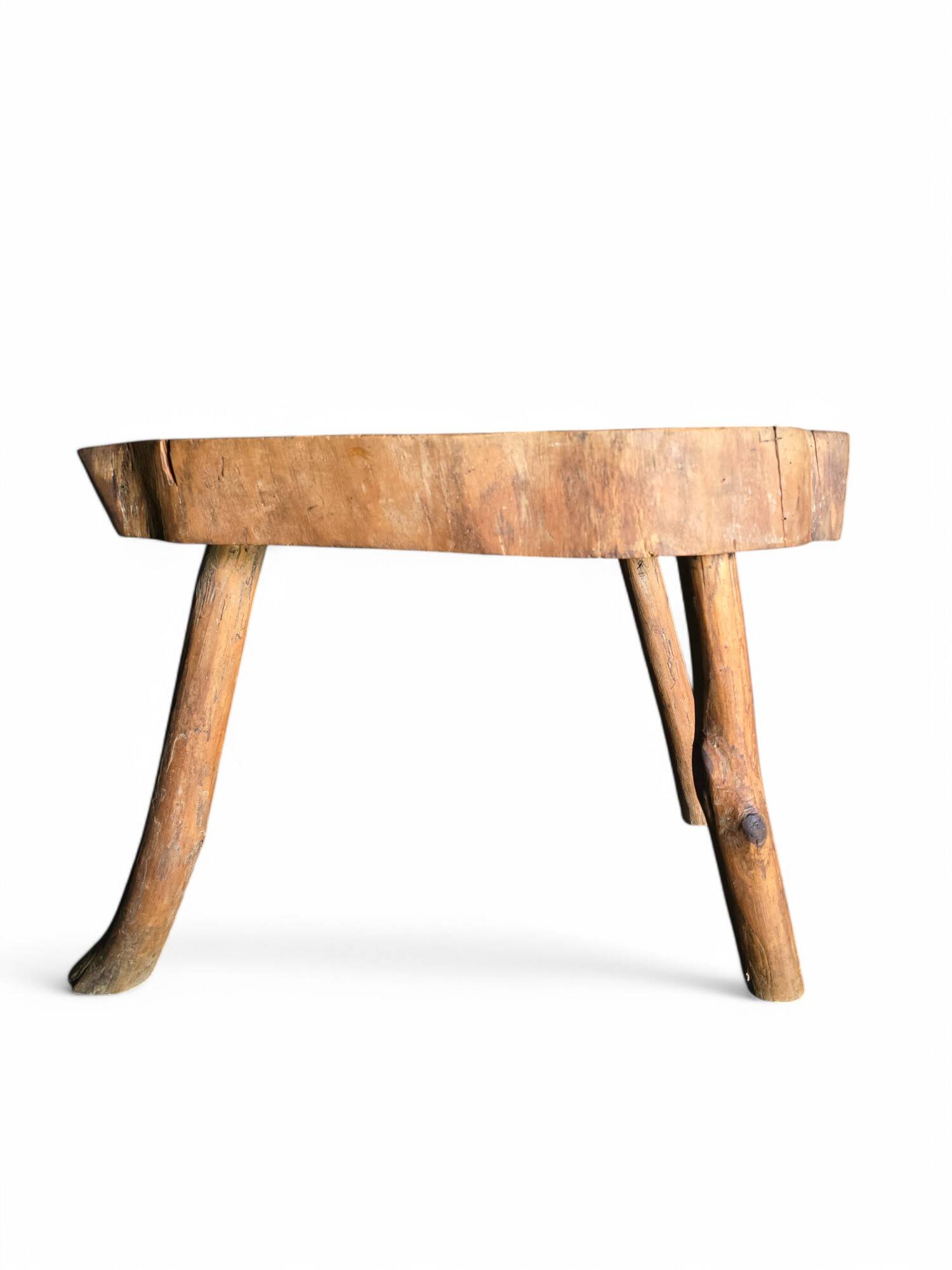 Natural solid wood coffee table