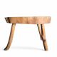 Natural solid wood coffee table