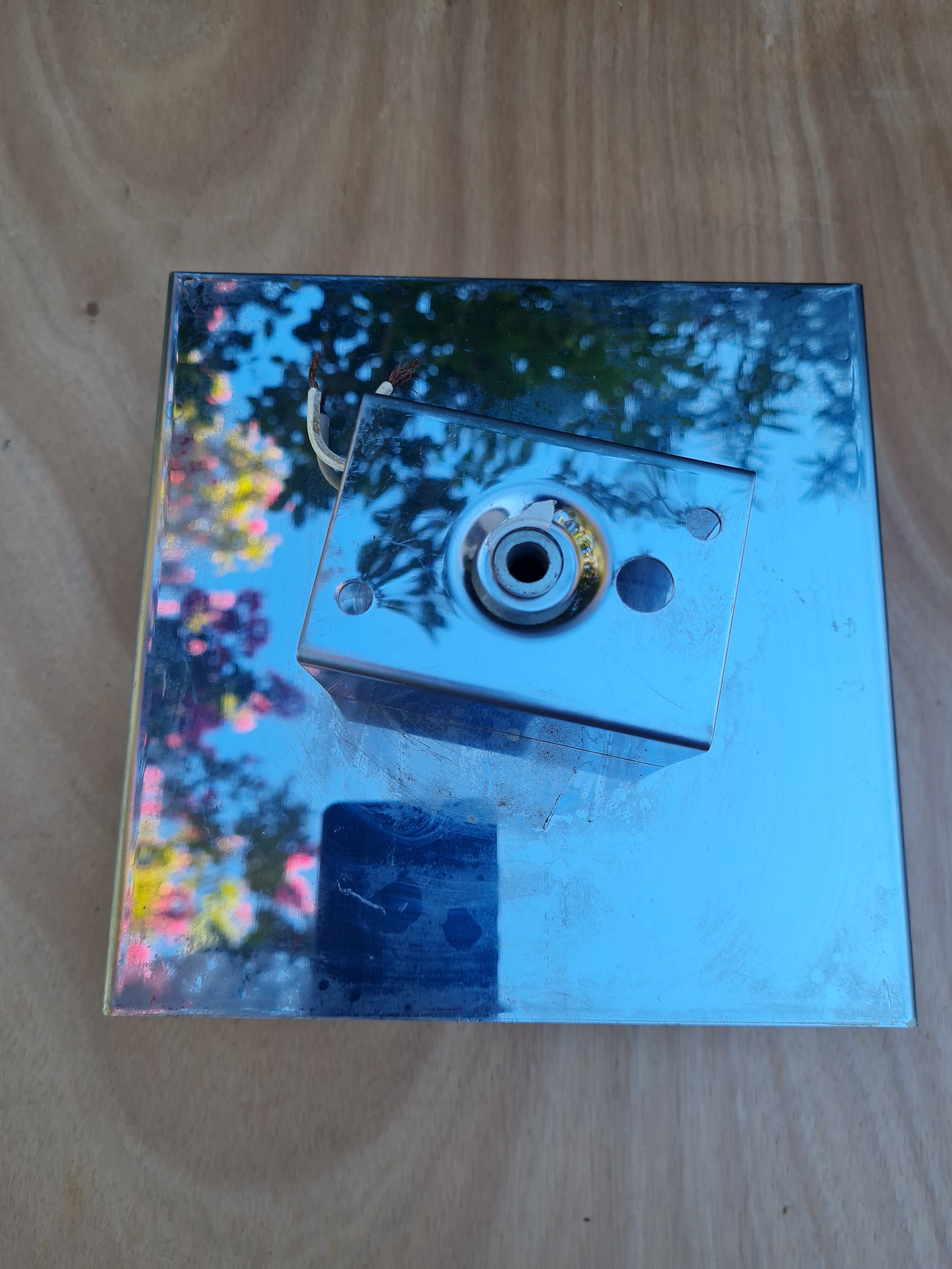 Wall lamp in smoked plexiglas by jocelyne trocmé model "disco"