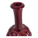 Blue and red peacock vases Midcentury Sven Erik Skawonius Upsala Ekeby, 1950s