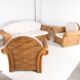 Woven rattan lounge set