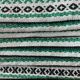 Set of 7 napkins in cotton / linen vintage light green color