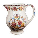 Pichet en porcelaine motif floral San Claudio vintage
