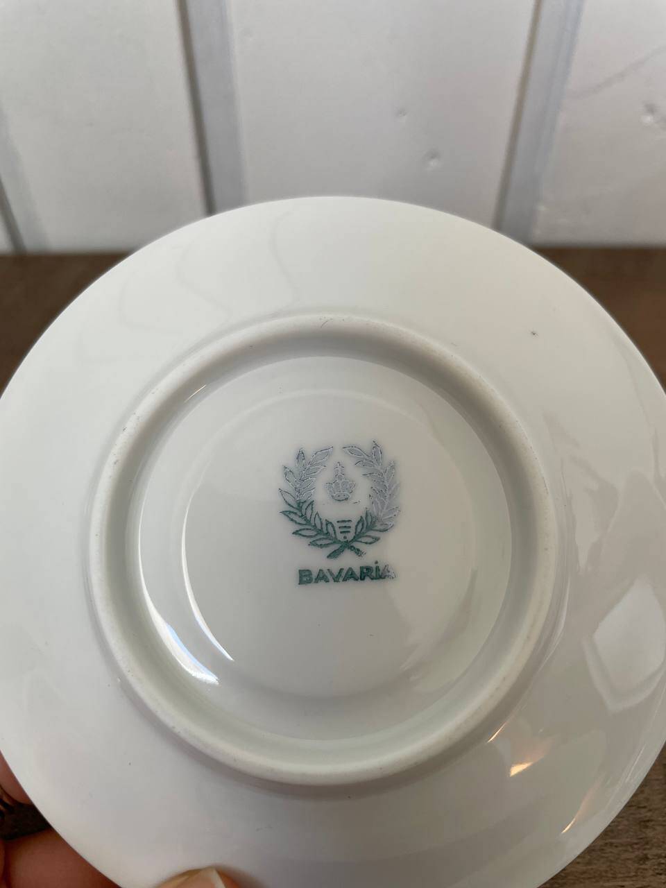 Bavarian porcelain coffee cup and saucer