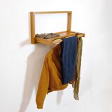 Scandinavian pine wall valet from the 60s-70s.