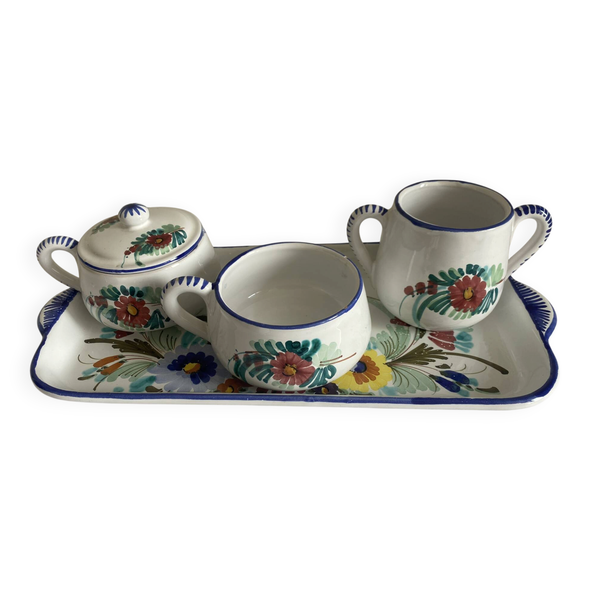 Coffee/breakfast service in Italian porcelain, Royal Peruzzi, thousand.