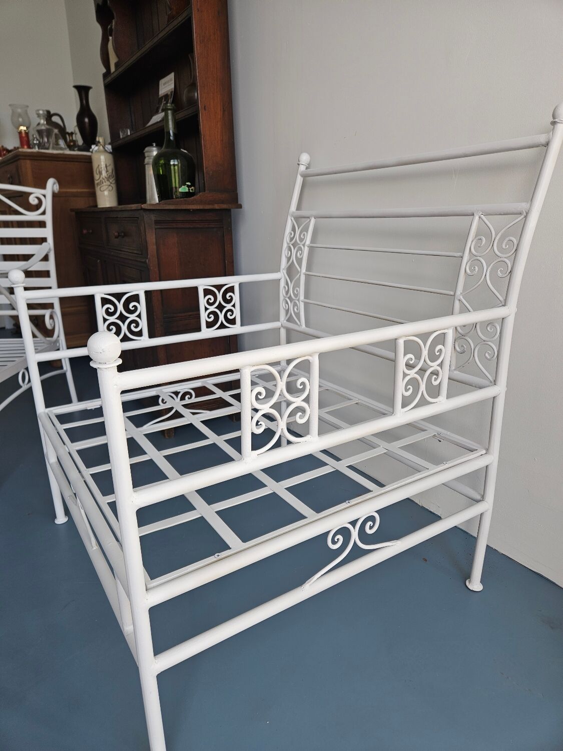 Authentic wrought iron armchair