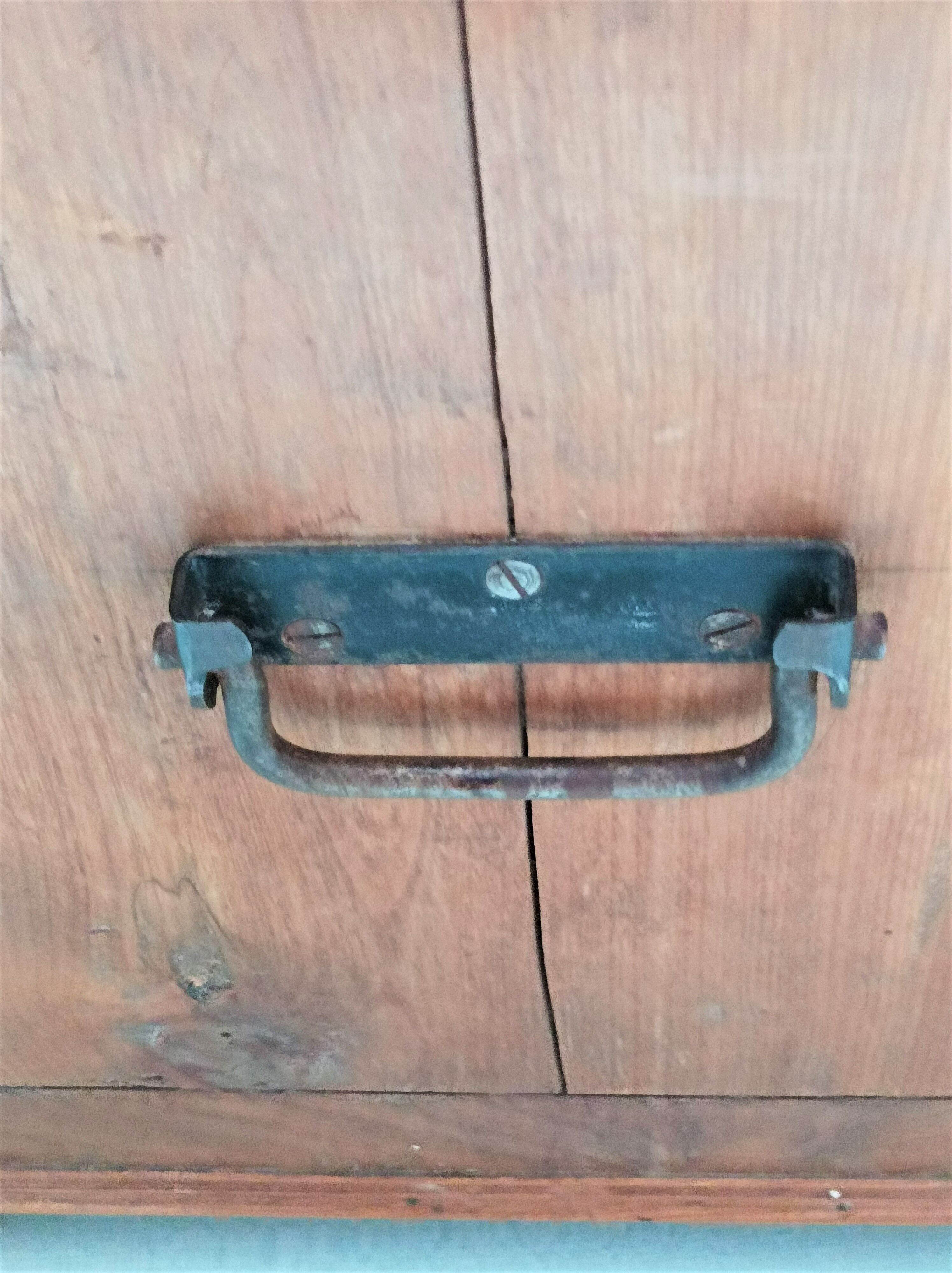 Small solid oak chest