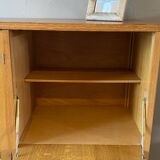Vintage wicker high sideboard