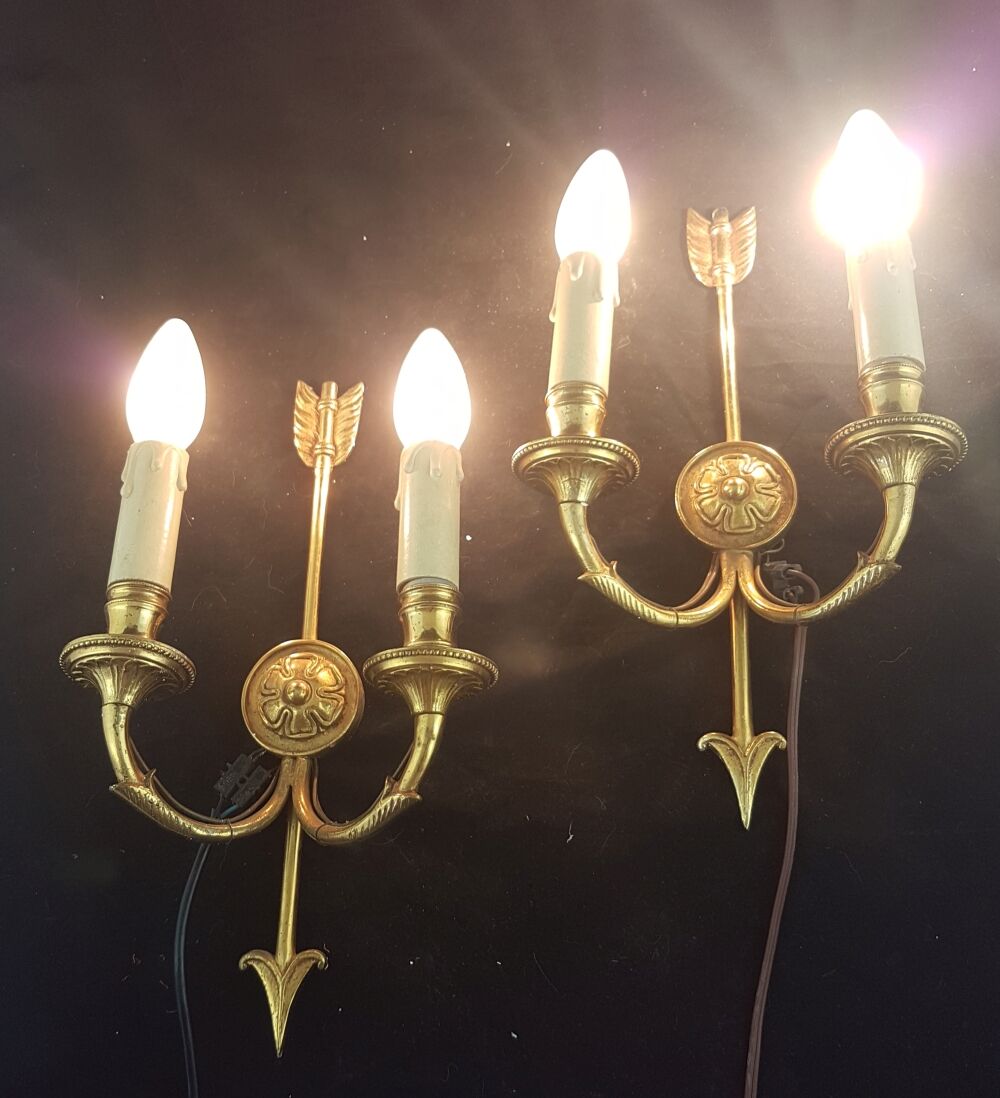 Brass arrow appliques