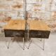 Pair of industrial style bedside table