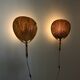 Pair of wall sconces "Uchiwa" by Ingo Maurer for M Design, 1960s