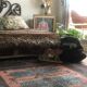 Vintage wool oriental rug - 245x157cm