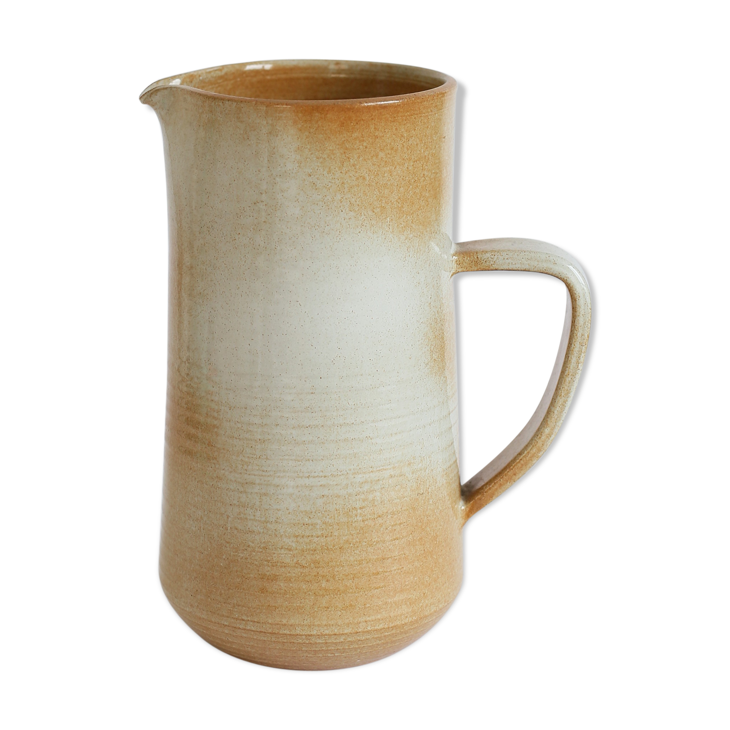 Enamelled sandstone pitcher