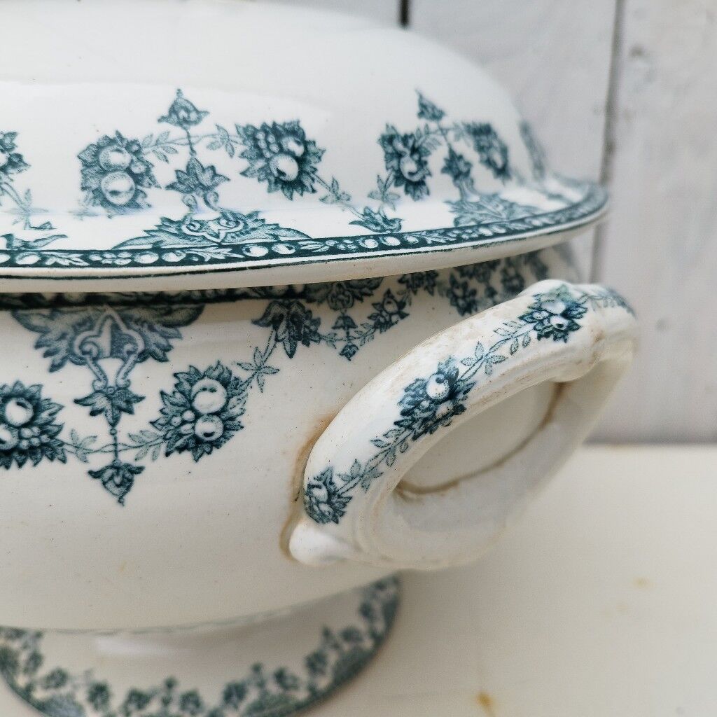 Soup faience saint amandinoise service normand