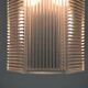 Pendant Lamp, Pressed Glass and Brass, 1960s, Sweden