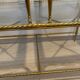 Vintage brass and glass nesting table