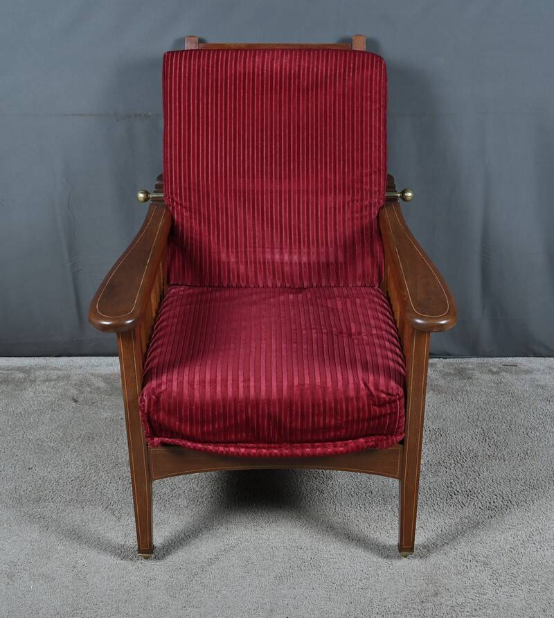 Morris chair in Mahogany, Arts & Crafts style – Early 20th century