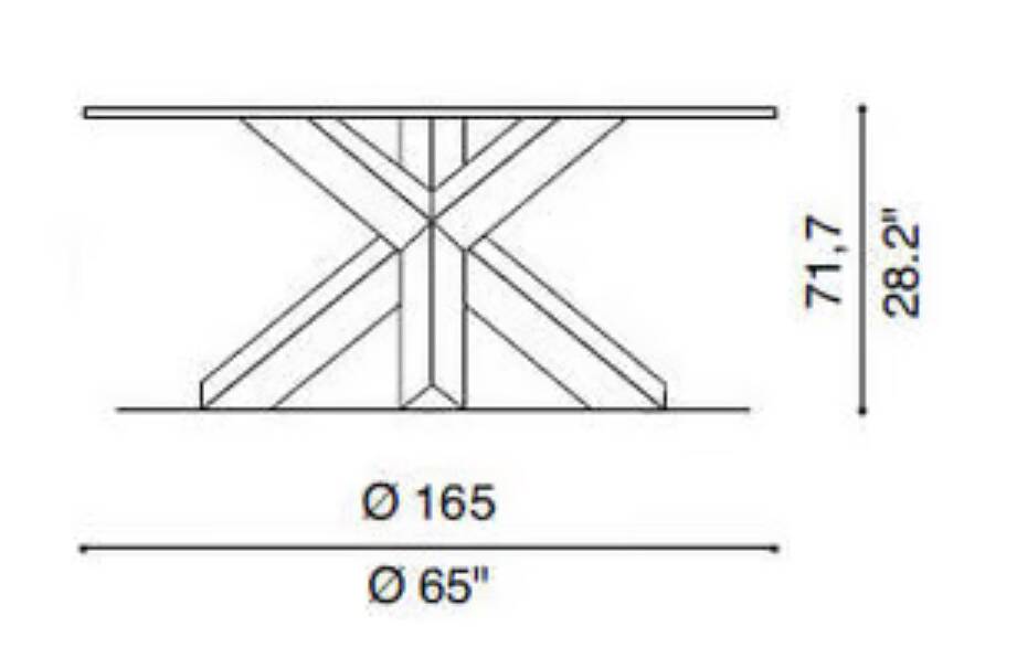 La Rotonda table by Mario Bellini for Cassina