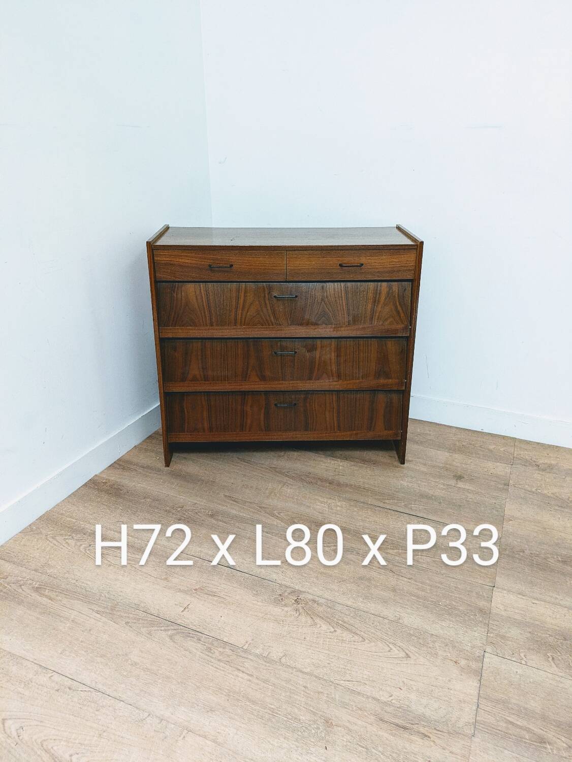 Vintage Scandinavian wooden shoe cabinet