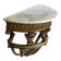 Console en bois sculpté de style Louis XVI vers 1900
