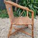 Small vintage rattan armchair/chair for children