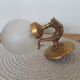 Opaline bubble glass wall lamp