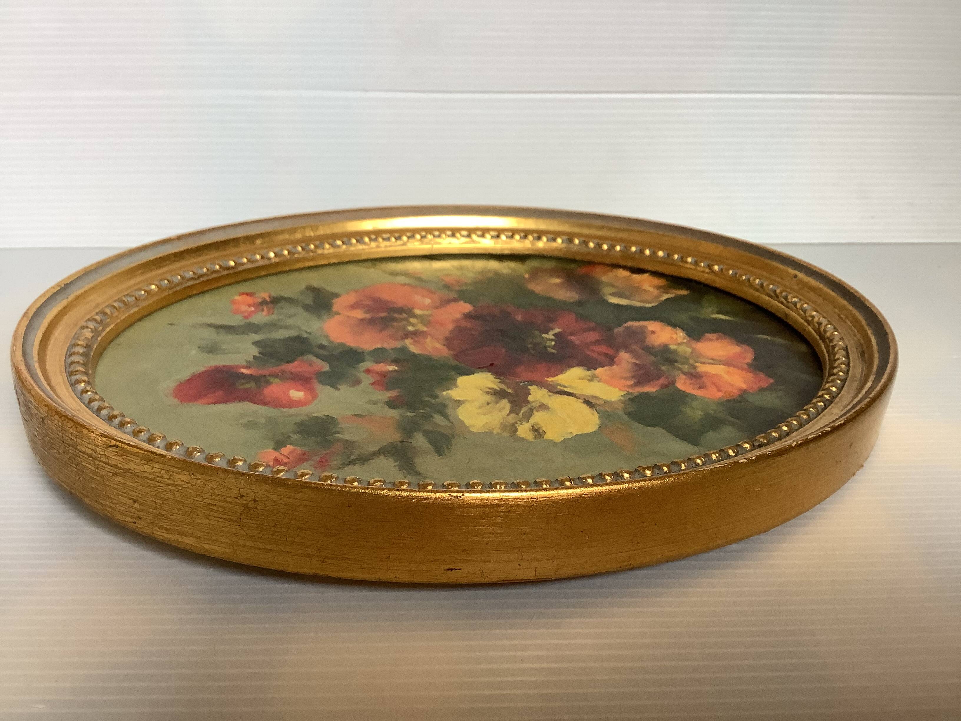 Pair of flower paintings Émile Wilkin