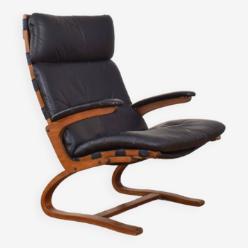 Mid Century Norwegian Lounge Chair By Elsa And Nordahl Solheim For Rybo Rykken & Co., 1970s