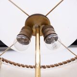 Floor lamp Charlotte Wawer parchment Shade Brass details 1950s Germany