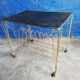 Table serves wheels perforated sheet rigitulle vinyl support