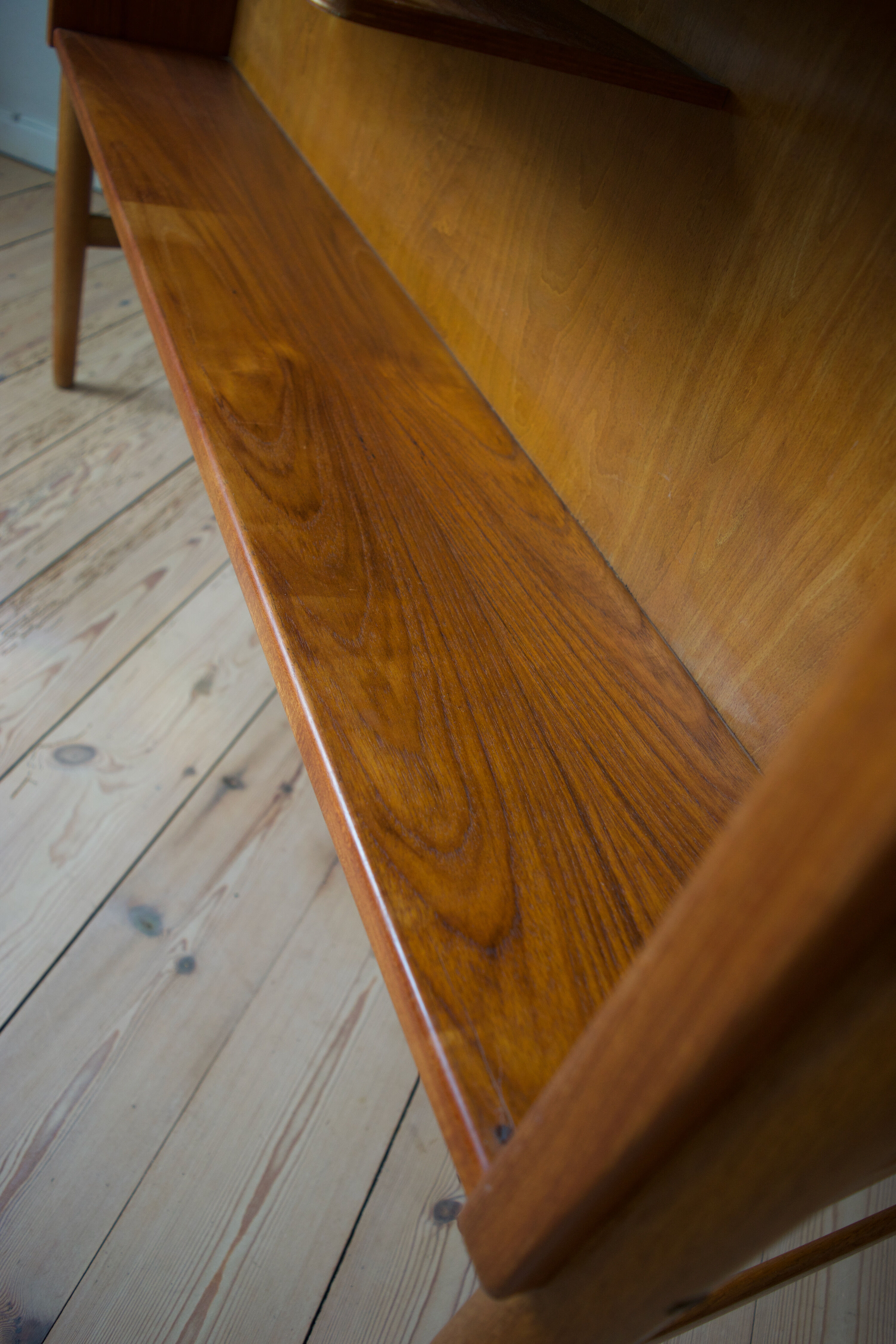 Danish mid-century teak & oak desk, 1950s