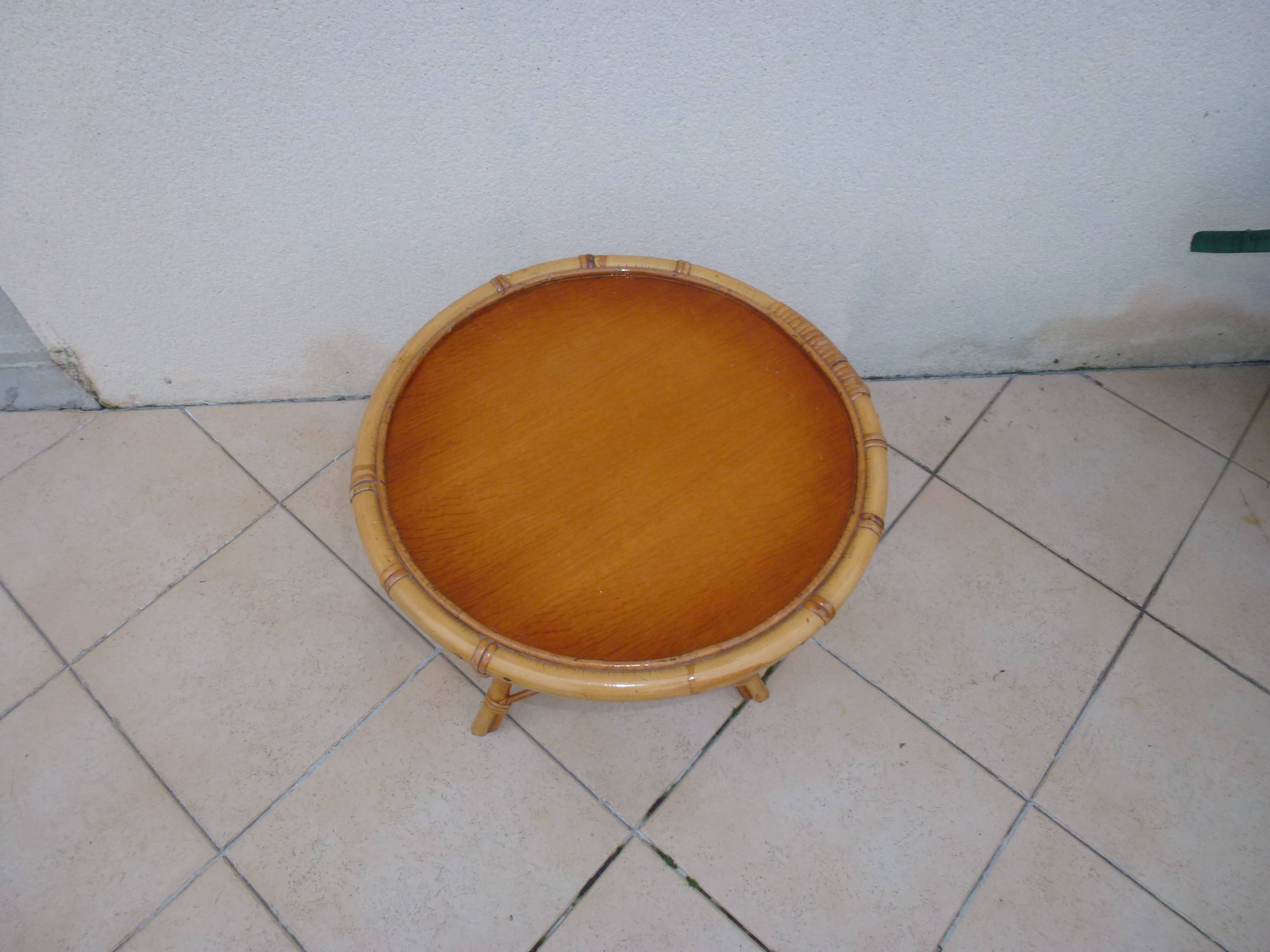 Rattan coffee table