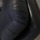 Leather and laminate sofa signed Willy Rizzo