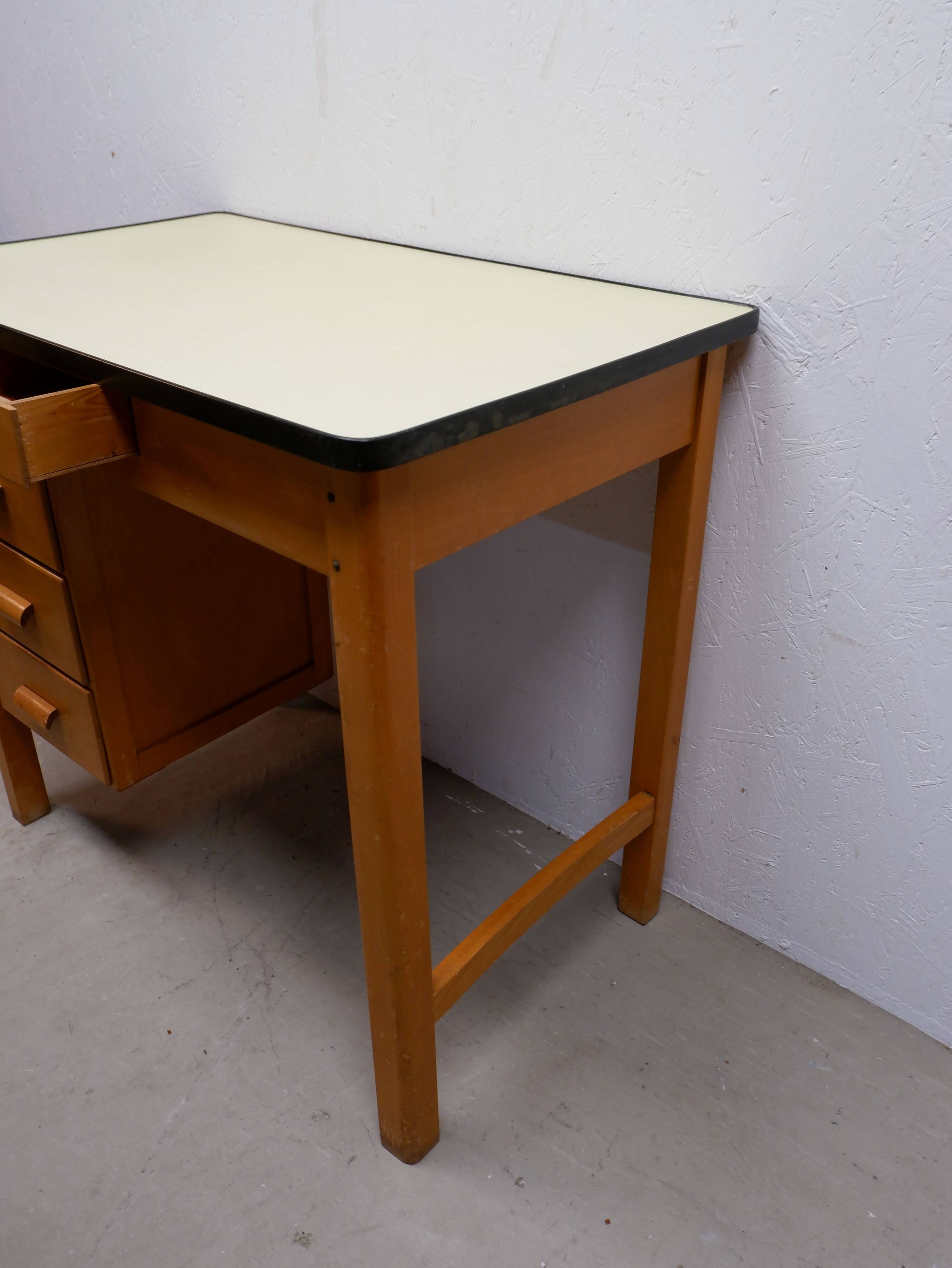 Vintage Bruynzeel writing desk, Holland