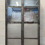 Riveted metal display cabinet library