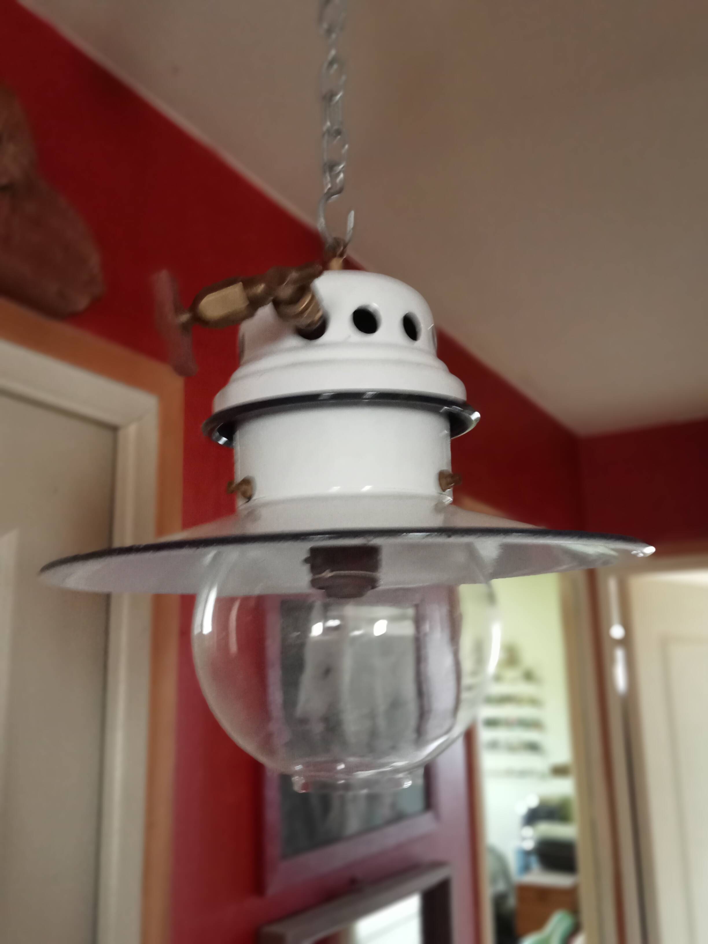 Old gas ceiling light