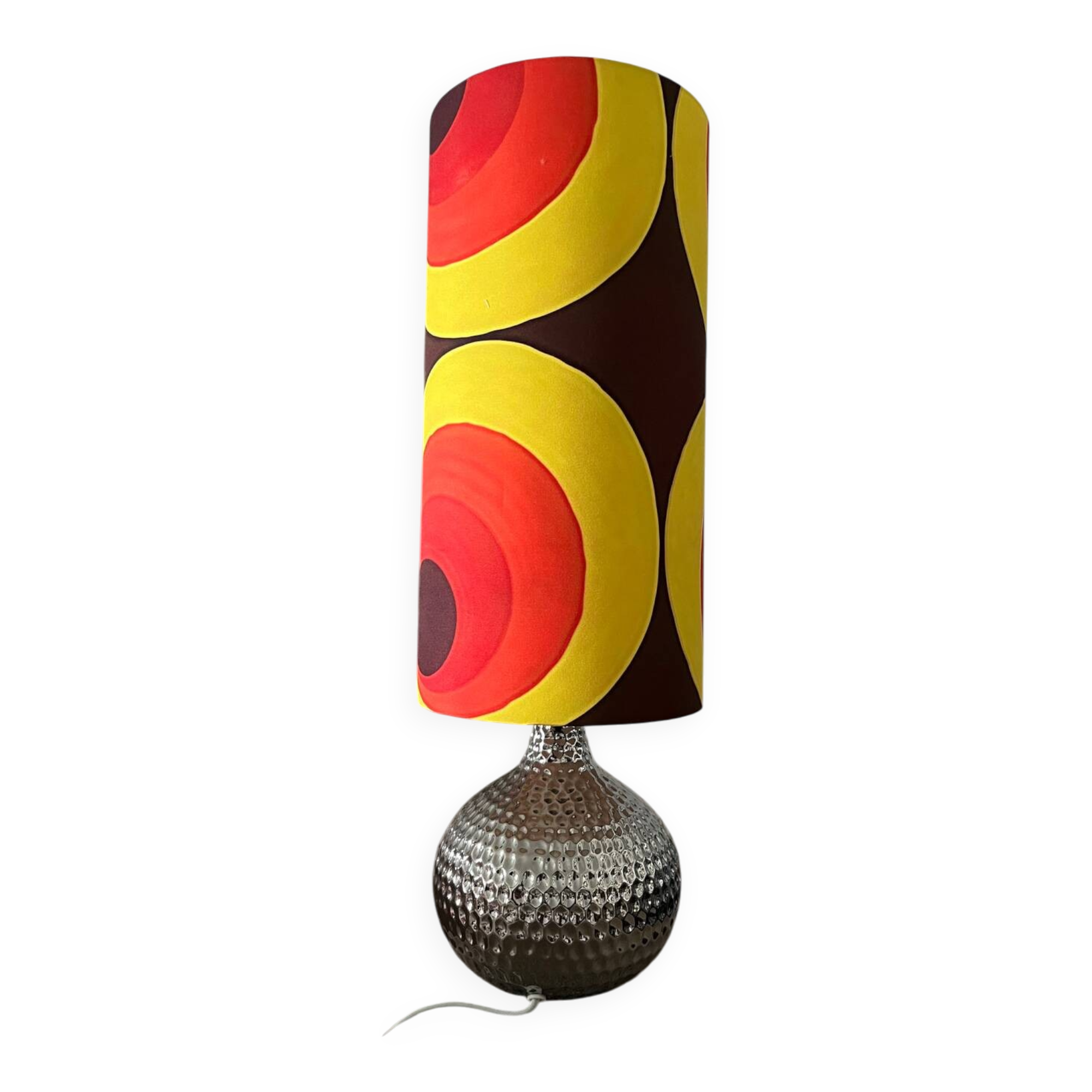 Table lamp with handmade lampshades