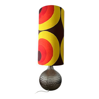 Table lamp with handmade lampshades