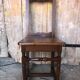 Old vintage raw wood lorraine chair