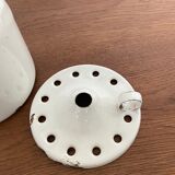 Vintage enamelled iron pitcher