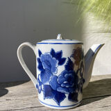 Asian blue and white ceramic teapot
