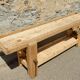 Large oak and fir carpenter's workbench - Old trade furniture