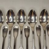 12 silver metal table cutlery net model