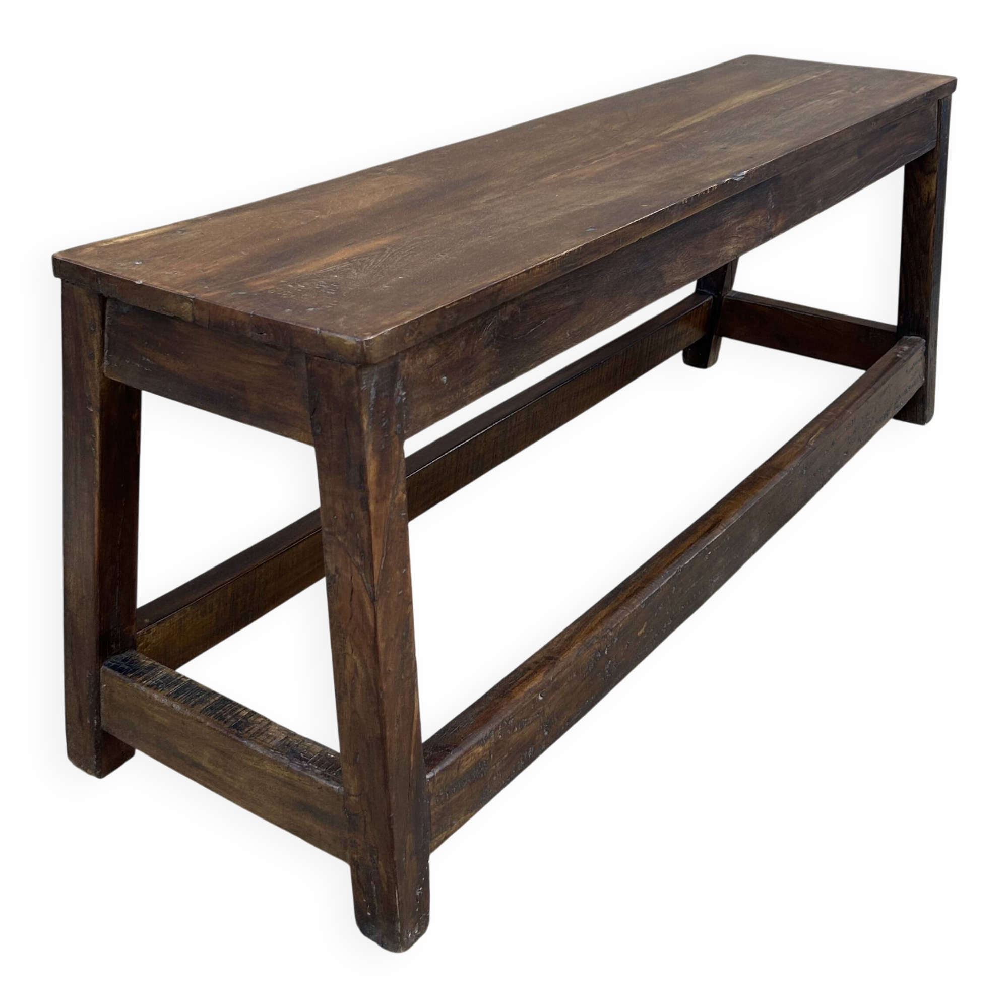 bench in Burmese teak