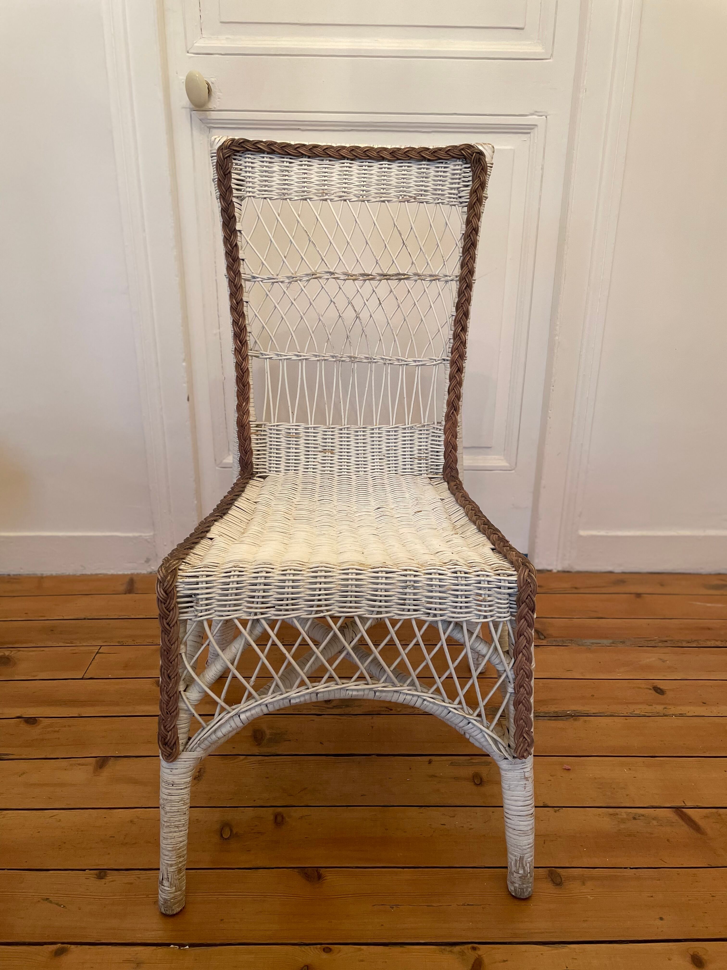 Old rattan chair