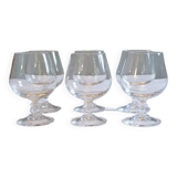 6 verres à cognac en cristal