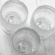 3 verres en cristal Crystalex par Ivo Rozsypal, République tchèque 1977